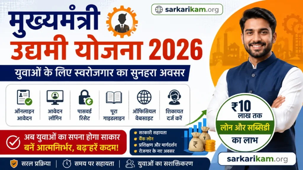 मुख्यमंत्री उद्यमी योजना 2026